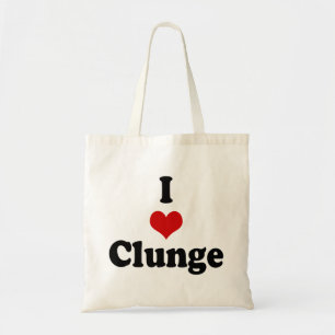 I LIEBE {HERZ} CLUNGE TRAGETASCHE