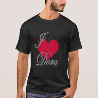 I Liebe Herz Dora Dark T-Shirt