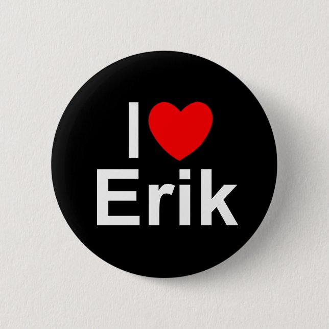 I Liebe (Herz) Erik Button (Vorderseite)