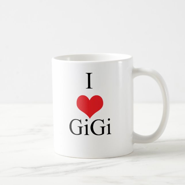 I Liebe (Herz) GiGi Kaffeetasse (Rechts)