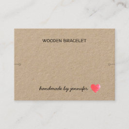 I Liebe Herz Handarbeit von Name Bracelet Inhaber Visitenkarte