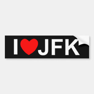 I Liebe (Herz) JFK Autoaufkleber