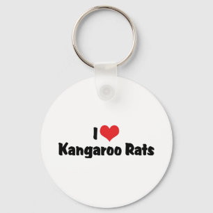 I Liebe Herz Kangaroo Rats Schlüsselanhänger