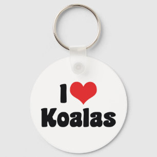 I Liebe Herz Koalas - Koala Bärenliebhaber Schlüsselanhänger