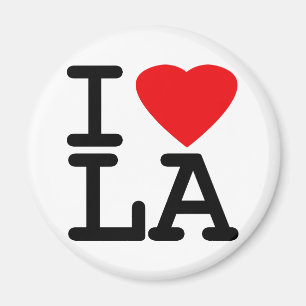I Liebe-Herz LA Magnet