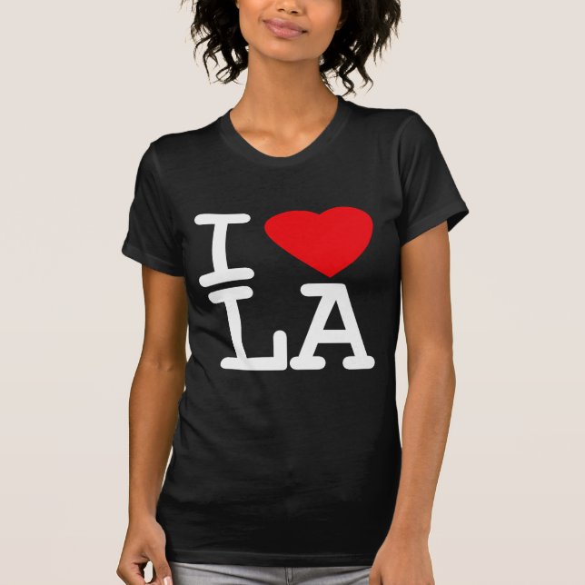 I Liebe-Herz LA T-Shirt (Vorderseite)