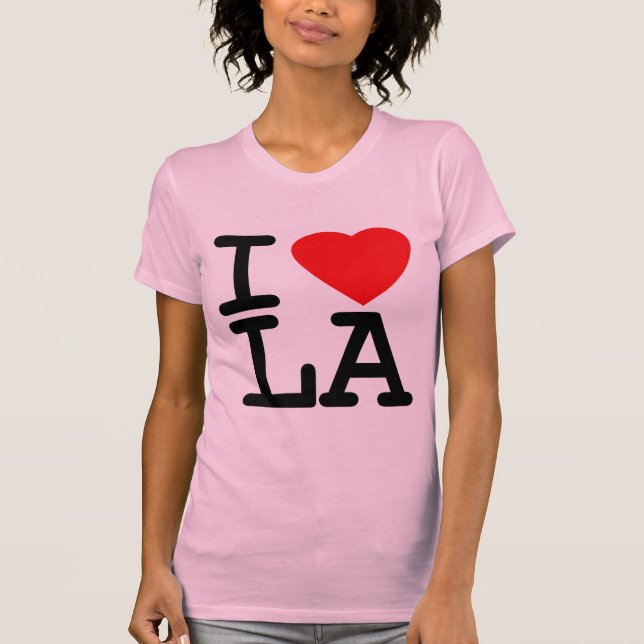 I Liebe-Herz LA T-Shirt (Vorderseite)