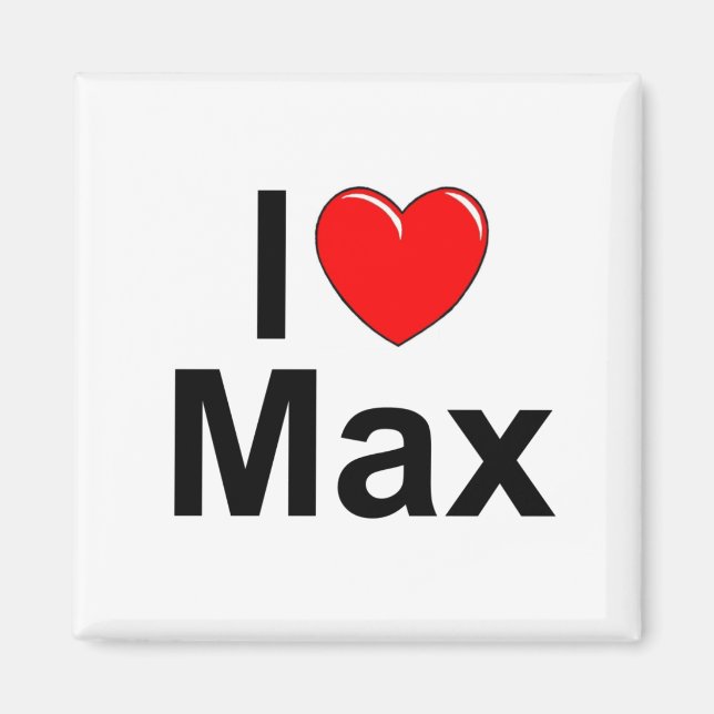 I Liebe (Herz) Max Magnet (Vorne)