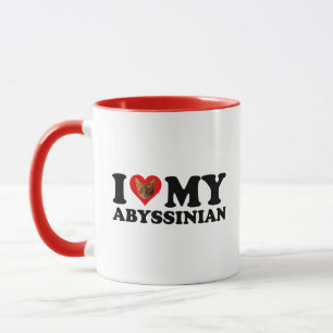 I Liebe (Herz) Mein Abessinier Tasse