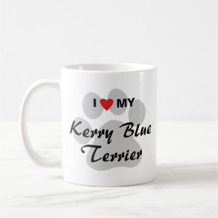 I Liebe (Herz) mein Kerry-Blau-Terrier Kaffeetasse
