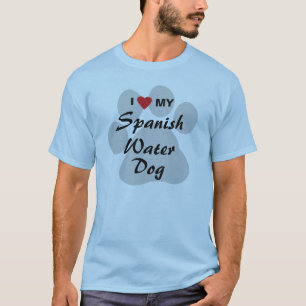 I Liebe (Herz) mein spanischer Wasser-Hund T-Shirt