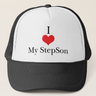 I Liebe (Herz) mein Stiefsohn Truckerkappe