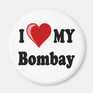 I Liebe (Herz) meine Bombay-Katze Magnet