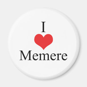 I Liebe (Herz) Memere Magnet
