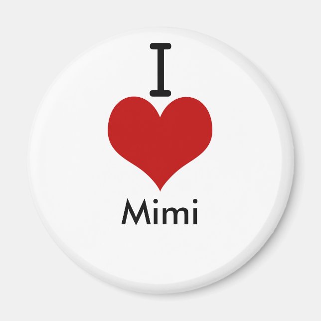 I Liebe (Herz) Mimi Magnet (Vorne)
