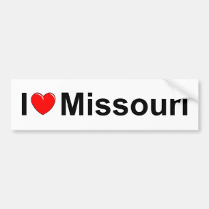 I Liebe (Herz) Missouri Autoaufkleber