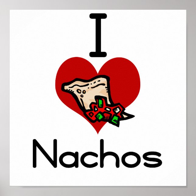 I Liebe-Herz-Nacho Poster (Vorne)