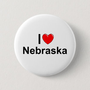 I Liebe (Herz) Nebraska Button