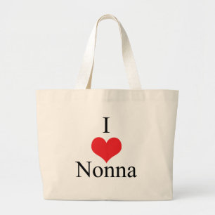 I Liebe (Herz) Nonna Jumbo Stoffbeutel