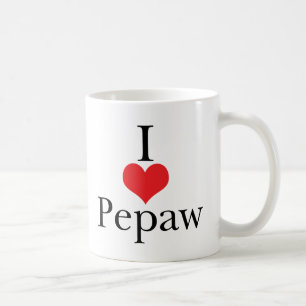 I Liebe (Herz) Pepaw Kaffeetasse