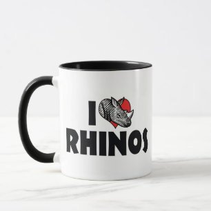 I Liebe Herz Rhinos - Rhinoceros Lover Tasse