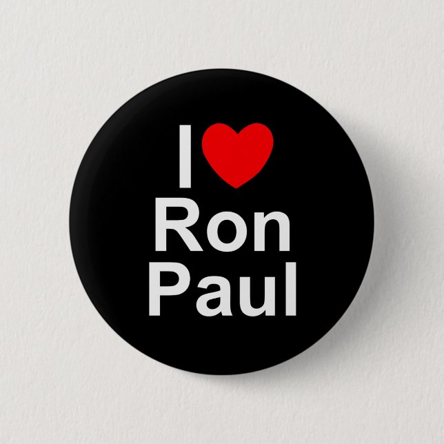 I Liebe (Herz) Ron Paul Button (Vorderseite)