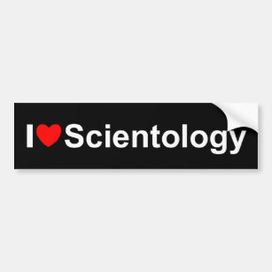 I Liebe(Herz) Scientology Autoaufkleber