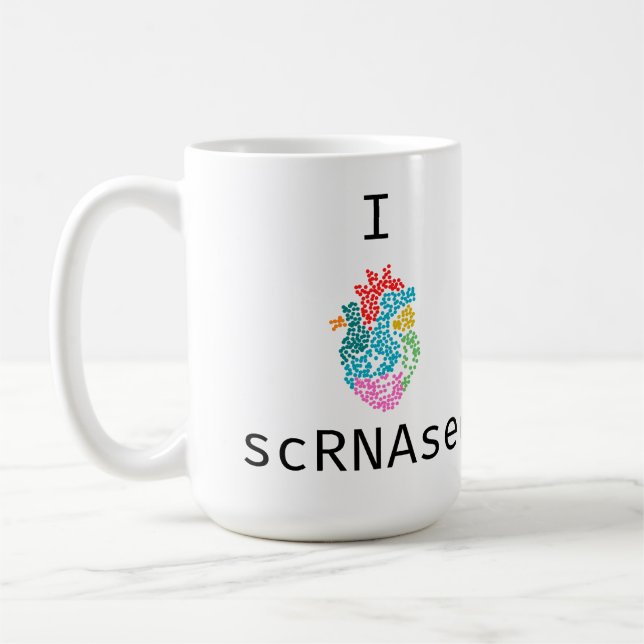 I Liebe (Herz) scRNAseq Kaffeetasse (Links)