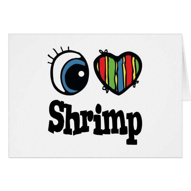 I Liebe (Herz) Shrimp (Vorderseite (Horizontal))