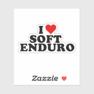 I Liebe/Herz Soft Enduro Aufkleber