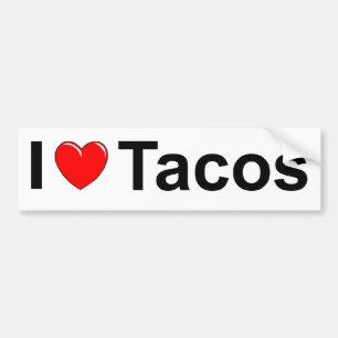 I Liebe(Herz) Tacos Autoaufkleber