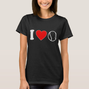 I Liebe Herz-Tennis Player Niedlich für Damen Tee 