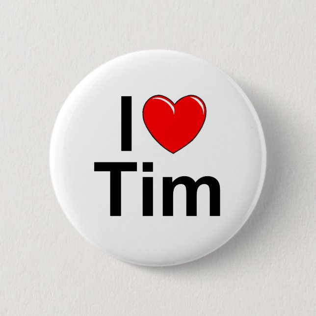 I Liebe (Herz) Tim Button (Vorderseite)