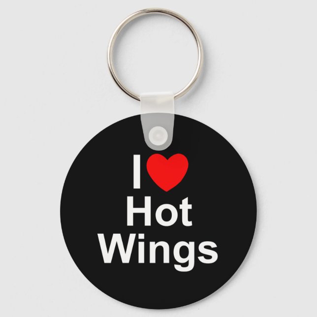 I Liebe (Herz) Warme Wings Schlüsselanhänger (Vorderseite)