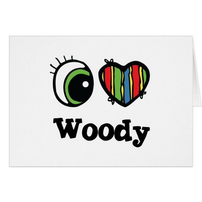 I Liebe (Herz) Woody (Vorderseite (Horizontal))