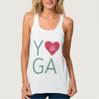 I Liebe (Herz) Yoga mit Om Symbol