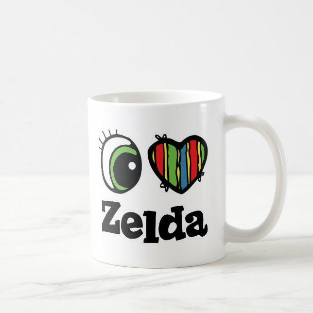 I Liebe (Herz) Zelda Kaffeetasse (Rechts)