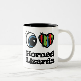 I Liebe (Herz) Zweifarbige Tasse