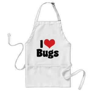 I Liebe Herzbeuge - Insekten Entomologe Schürze