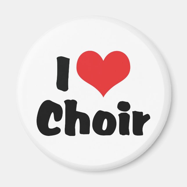 I Liebe Herzchor Magnet (Vorne)
