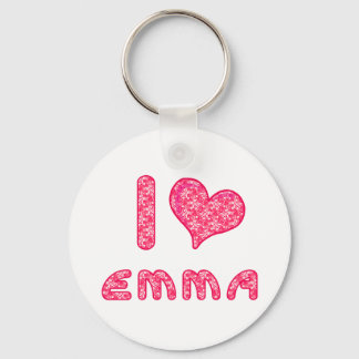 I Liebe / Herzemma Schlüsselanhänger für Emma Lieb