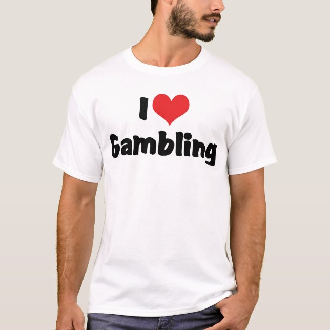 I Liebe Herzenspiel - Las Vegas Casino Lover T-Shirt (Vorderseite)