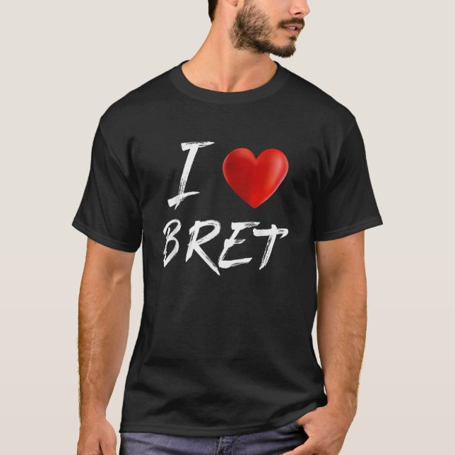I Liebe Herzerkrankung Familienname T-Shirt (Vorderseite)