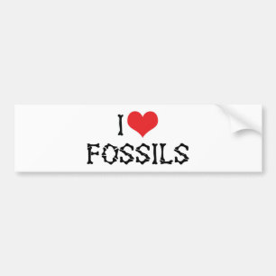I Liebe Herzfossils - Paläontologie Fossilienjäger Autoaufkleber