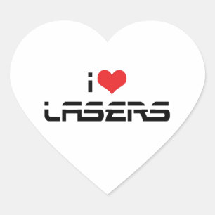 I Liebe Herzlasers - Wissenschafts- und Technologi Herz-Aufkleber