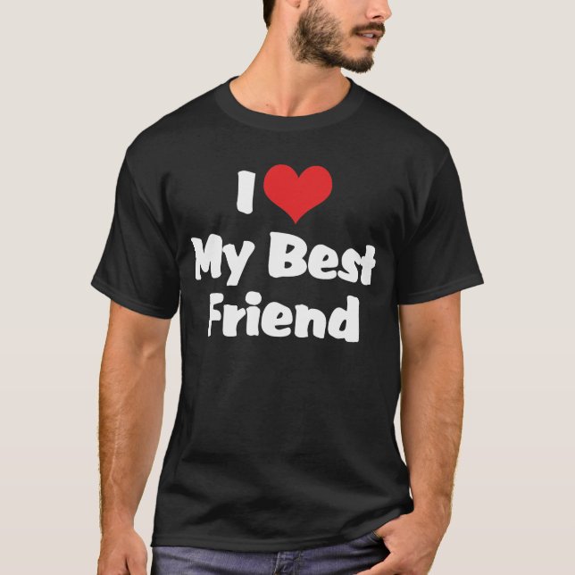 I Liebe Herzlich Willkommen bei mir - BESTE FREUND T-Shirt (Vorderseite)