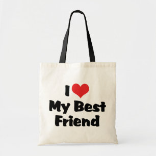 I Liebe Herzlich Willkommen bei mir - BESTE FREUND Tragetasche