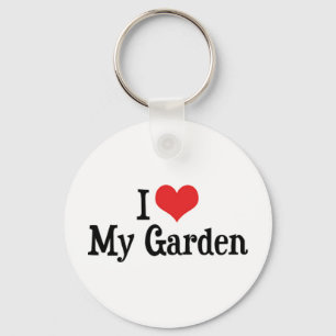 I Liebe Herzlich Willkommen im Garten - Blume Gemü Schlüsselanhänger