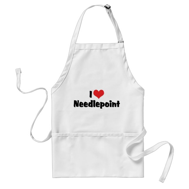 I Liebe Herzneedlepoint Schürze (Vorne)