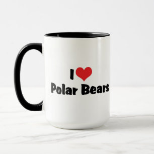 I Liebe Herzpolarbären Tasse